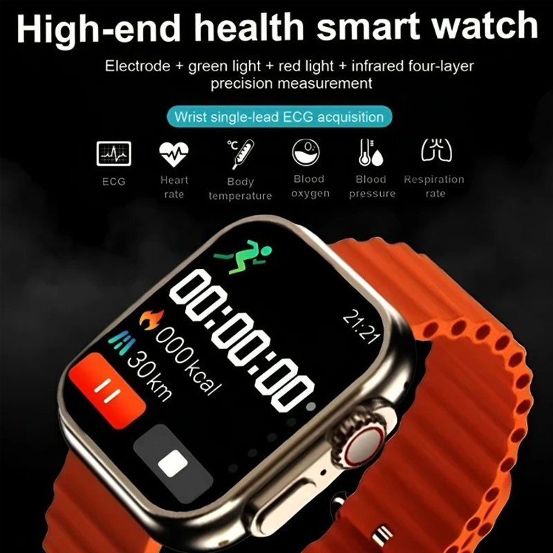 7 Strap Smartwatch with Silver Aluminium Case