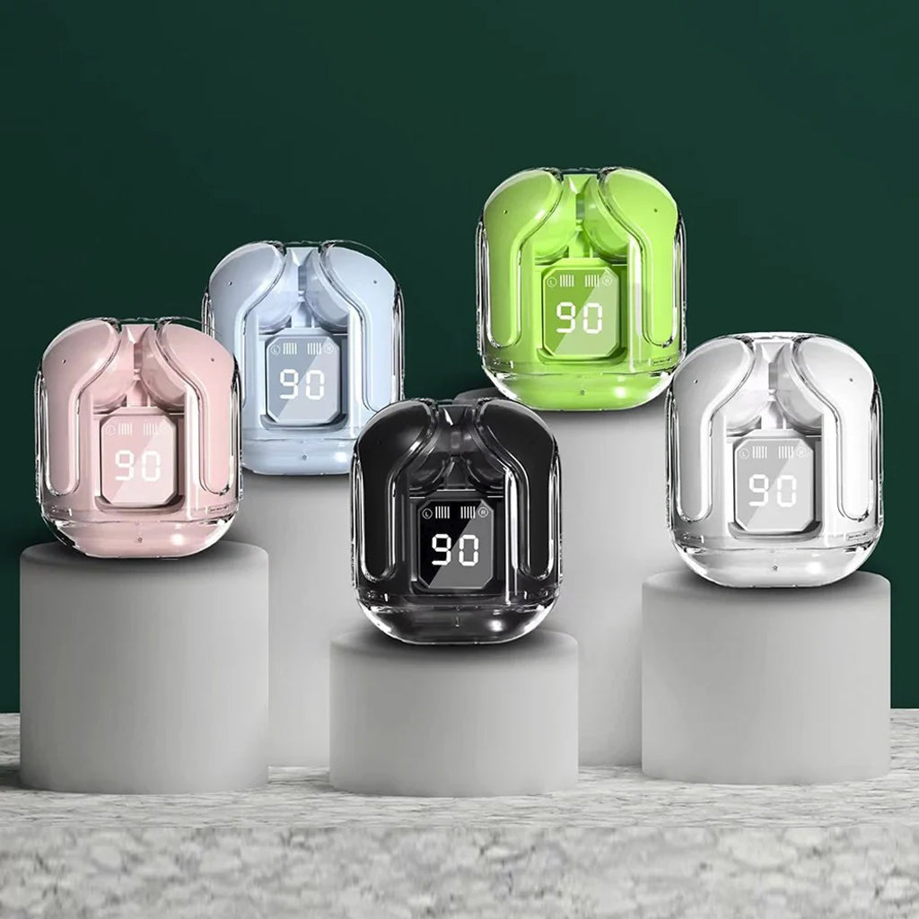 AIR 31 TWS Wireless Transparent Earbuds with Pouch
