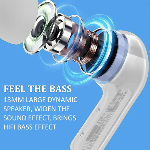 AIR 31 TWS Wireless Transparent Earbuds with Pouch