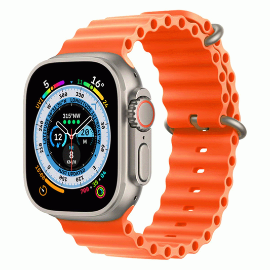 7 Strap Smartwatch with Silver Aluminium Case