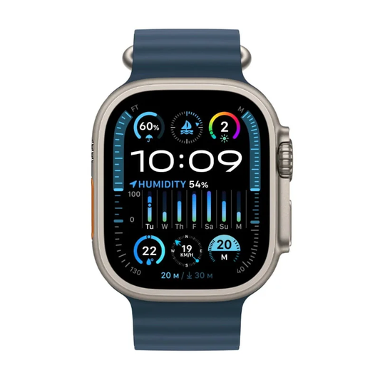 7 Strap Smartwatch with Silver Aluminium Case